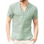Summer New Men's Short-Sleeved Cotton Linen Casual T-shirt S-3XL Carousel 6