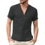 Summer New Men's Short-Sleeved Cotton Linen Casual T-shirt S-3XL Carousel 7