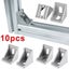 10PCS Profile L Shape Right Angle Bracket Brace Aluminum T-slot Corner Carousel 1