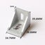 10PCS Profile L Shape Right Angle Bracket Brace Aluminum T-slot Corner Carousel 9