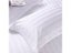 Hotel White Duvet Cover Pure Stripes 100 Satin Cotton Quilt Cover Premium Carousel 8