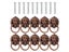 10Pcs Lion Head Zinc Alloy Door Knocker Hardware With Screws Carousel 1