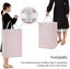 Laundry Hamper, 75l Large Collapsible Tall Laundry Basket With Handles, Water Re Carousel 3