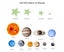 110 PCS Halloween Luminous Wall Stickers Fluorescent Solar System Stars Cei Carousel 2