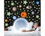 110 PCS Halloween Luminous Wall Stickers Fluorescent Solar System Stars Cei Carousel 7