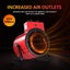 2in1 2000W Portable Electric Industrial Fan Heater Hot Air Blower SAA Carousel 6