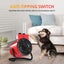 2in1 2000W Portable Electric Industrial Fan Heater Hot Air Blower SAA Carousel 11