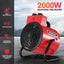 2in1 2000W Portable Electric Industrial Fan Heater Hot Air Blower SAA Carousel 14