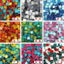 50PCS Diy Mix Color Glitter Glass Mosaic Stones Mosaic Tiles Glass Pebbles Carousel 3