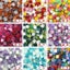 50PCS Diy Mix Color Glitter Glass Mosaic Stones Mosaic Tiles Glass Pebbles Carousel 4