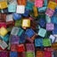 50PCS Diy Mix Color Glitter Glass Mosaic Stones Mosaic Tiles Glass Pebbles Carousel 7