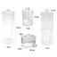 Cotton Swab Organizer Storage Bamboo Cover Acrylic Round Organizer Makeup Carousel 5