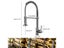 Deck Mounted Black Kitchen Faucet With Spray Mixers E9009 Carousel 4