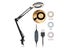 Foldable 5X Magnifying Glass Desk Lamp With 3 Dimming Modes USB Supply Carousel 3