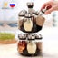 Spice Jar Set Glass Organizer Pepper Shaker Flavor Container Seasoning Pot Carousel 2