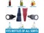 Silicone Wine Bottle Stopper Set For Beer Champagne Whisky Carousel 8