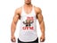 Men's Anime Funny Summer Fitness Stringer Tank Tops Cotton Gym Singlets Carousel 8