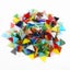 170pcs Mica Mosaic Tiles Mixed Color Triangle Glass Tile DIY Materials Carousel 1