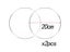 5 10 15 20 25cm Round Acrylic Cake Disks For DIY Decoration Carousel 1