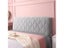 High Grade Beige Soft Velvet Quilted Bed Head Cover All-inclusive Bed Back Carousel 3