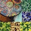 80g/2.82oz Approx. 50 70pcs 1-2.5cm 0.4mm Thickness Porcelain Ceramic Mosaic Carousel 5
