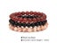 3Pcs/Set Natural Stone Bracelet For Women Men Health Protection Rose Quartzs Carousel 7