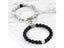 2Pcs/Set Beads Bracelet For Lovers Natural Stone Distance Heart Magnet Couples Carousel 3