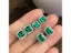 Huitan Green Cubic Zirconia Stud Earrings For Women Wedding Party Birthday Gift Carousel 3