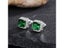 Huitan Green Cubic Zirconia Stud Earrings For Women Wedding Party Birthday Gift Carousel 1
