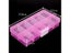 12.8x6.5x2.2cm Hot Sale DIY 10 Slot Plastic Jewelry Storage Box Carousel 8
