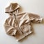 Little Clothing Co. Reversible Bomber Oat Corduroy/Teddy Hoodie Jacket - Size 2 Carousel 1