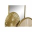 Table Clock Dkd Home Decor 26 X 8 X 53 Cm Mirror Natural Golden Metal Mdf Wood Carousel 3