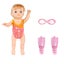 Toddlers Bath Toys Princess Battery-powered Electric Swimming Doll Girls Floati Carousel 1