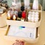 Elosung White Rotating Makeup Organizer Box Multi Compartment Cosmetic Storage Carousel 2