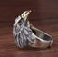 Eagle Ring Vintage Red Eye Hawk Eagle Ring Adjustable Viking Eagle Head Rings Carousel 3