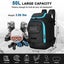 ANYPACK Ski Boot Bag Black Snowboard Travel Backpack With USB Charging Waterp... Carousel 8