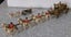 CORONATION COACH HORSES + EXTRA OPEN CARRIAGE HORSES + BOX by CRESCENT TOY CO. Carousel 1