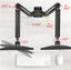 Dual Monitor Stand Adjustable Spring Monitor Desk Mount with C Clamp Carousel 7