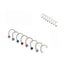 10 Pcs Surgical Steel Small Gem Crystal Screw Nose Stud Ring Body Piercing Carousel 6