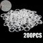 200PCS 13mm Clear Plastic Roman Blind Curtain Rings O-Rings for Roman Shades Carousel 1