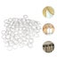 200PCS 13mm Clear Plastic Roman Blind Curtain Rings O-Rings for Roman Shades Carousel 9