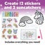 Diamond Painting Kit Magical Stickers Creativity for Kids Big Gem Set Carousel 10