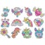 Diamond Painting Kit Magical Stickers Creativity for Kids Big Gem Set Carousel 12