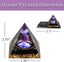Orgonite Pyramid Amethyst Peridot Healing Crystal Energy Orgone EMF Protection Carousel 8