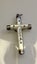 ANTIQUE Silver & Mother-Of-Pearl Cross Pendant Carousel 2