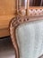 A Vintage Upholstered Carved Walnut Frame French Settee or Sofa Carousel 15