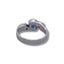 PLATINUM RING WITH SAPPHIRE AND DIAMONDS Carousel 4
