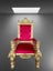 B/NEW THRONE CHAIR- THRONE CHAIR SOLID MAHOGANY FRAME Carousel 2