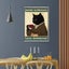 NEW 1pc Unframed Retro Black Cat Espresso Print Canvas Poster Canvas Wall Art Carousel 2