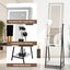 LED Mirror Cabinet Jewelry Storage Shelf Organiser Lockable Floor Stand Carousel 5